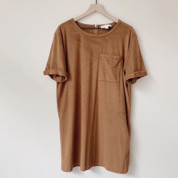 Michael Kors Dresses & Skirts - 🍁🍂 Michael Kors Cognac Brown Suede Dress 🍂🍁